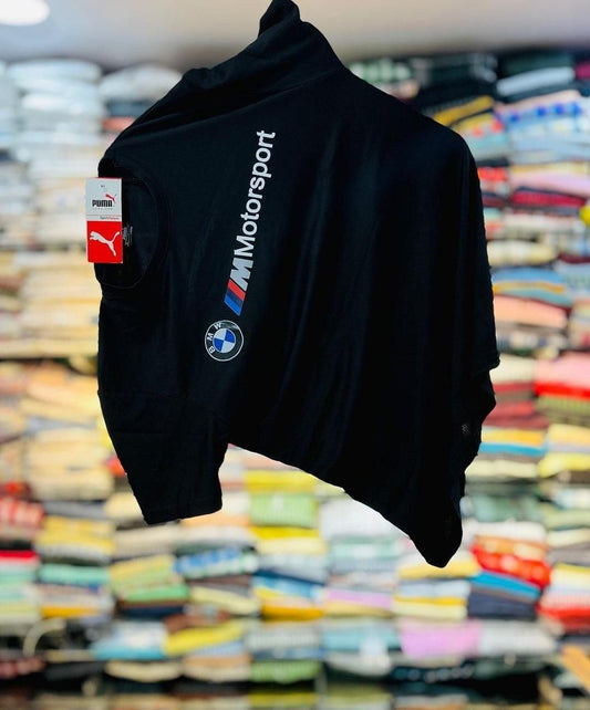 Men's Round Neck Motorsport Print T-Shirt