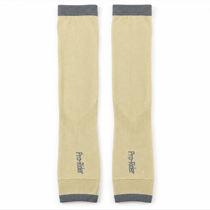 Pair of Wukusy UV protection arm sleeves with thumb holes designed for cycling and driving, providing sun protection and comfort.