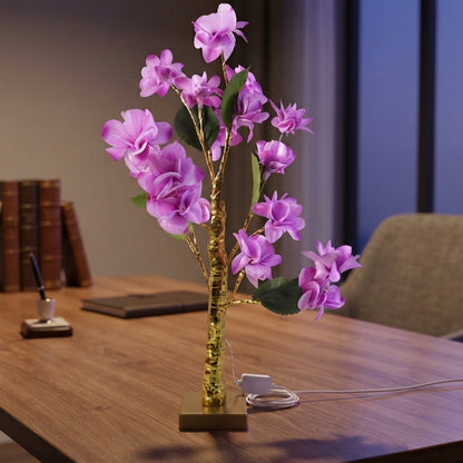 Artificial Flower Led Decorative Lamp For Home Bedroom And Event Decor (1 Pc)