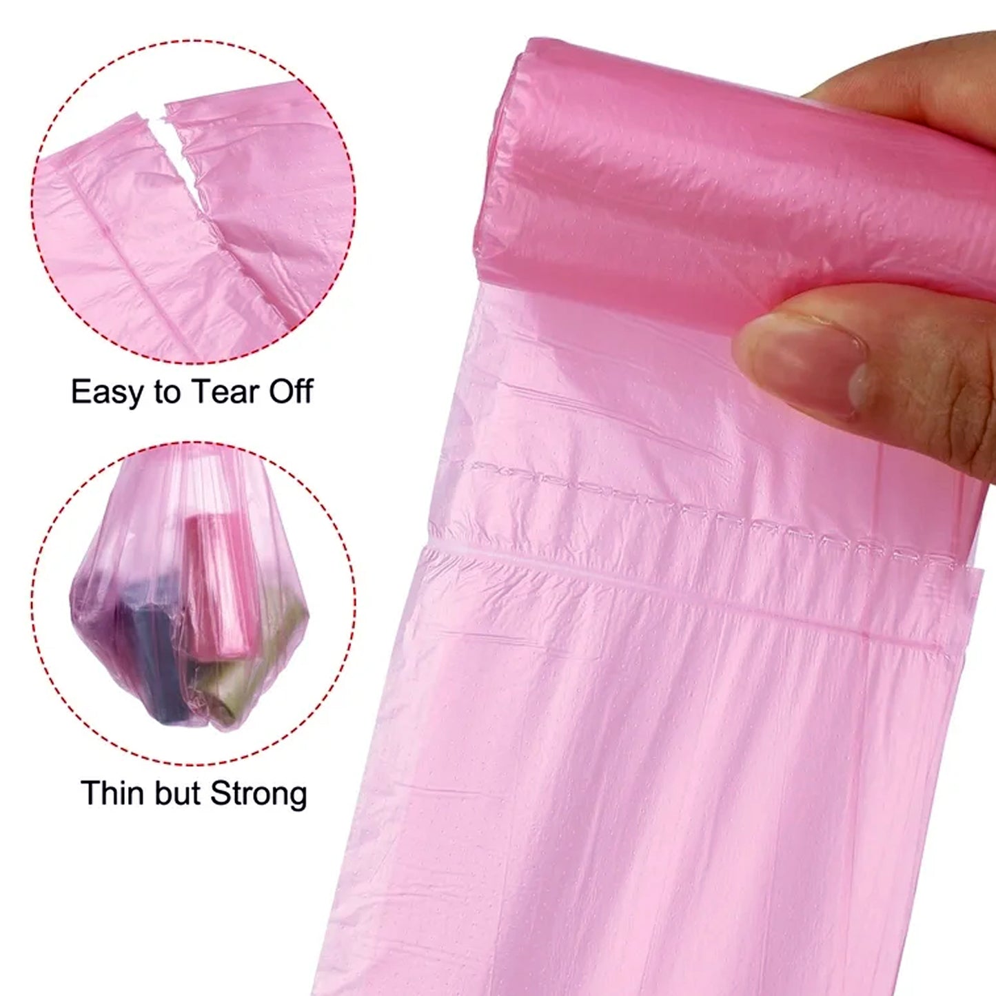 Garbage Bags Roll 45 X 45 Cm (1 Pc  Mix Color)