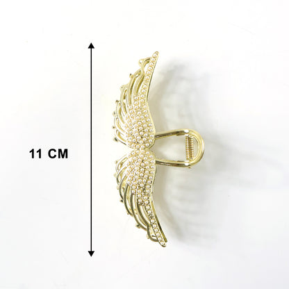 Premium Pearl Studded Elegant Hair Claw Clip For Women (1 Pc)