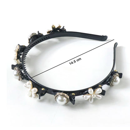 Luxury Pearl Floral Hair Band For Women  Girls (1 Pc)
