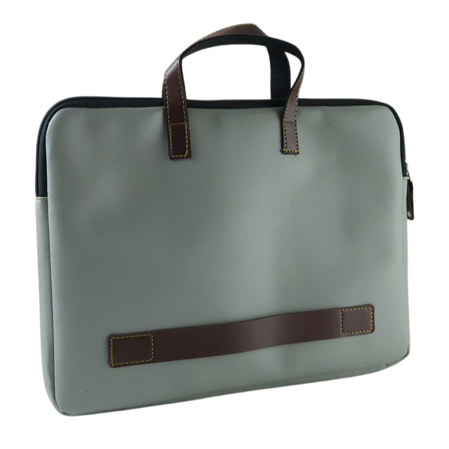 Wukusy professional business carry bag, 37x28 cm, with handle and zipper for documents and small accessories.