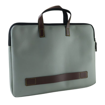 Wukusy professional business carry bag, 37x28 cm, with handle and zipper for documents and small accessories.