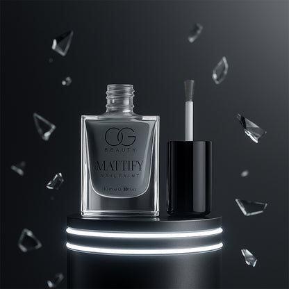 Og Beauty Calm Grey Mattify Nail Paint (10 Ml  1 Pc)