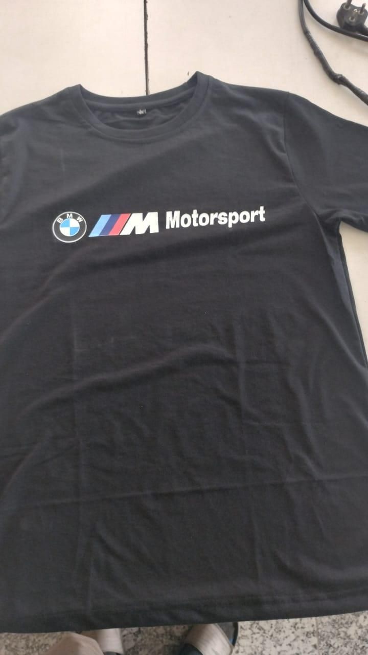 Men's Round Neck Motorsport Print T-Shirt
