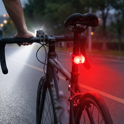 Silicone Led Bike Safety Light Set For Front And Rear Bicycle Visibility (2 Pc)