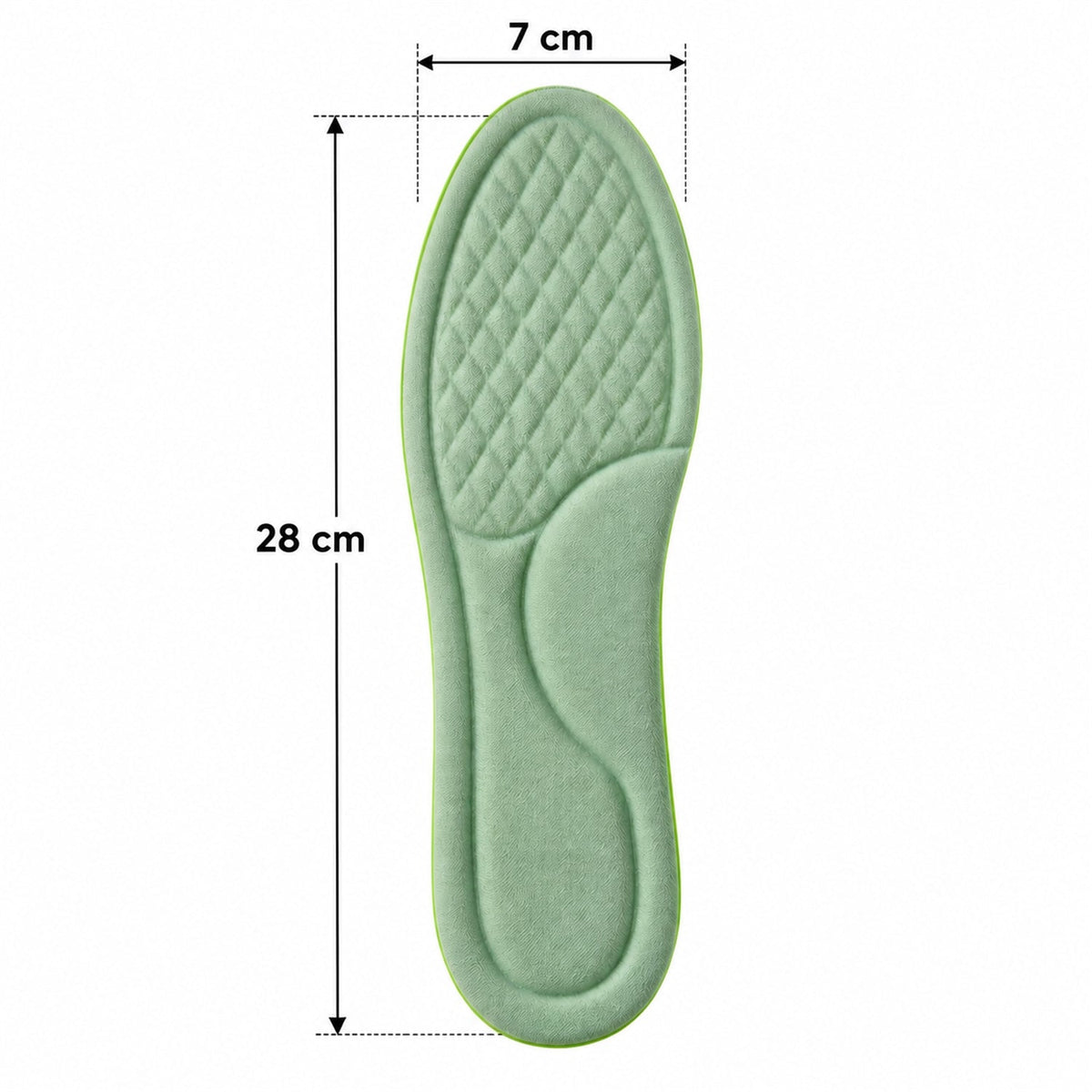 Wukusy soft foam shoe insoles with textured surface for daily wear, size 45-46, pair shown with supportive design and cushioning.