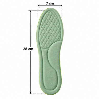 Wukusy soft foam shoe insoles with textured surface for daily wear, size 45-46, pair shown with supportive design and cushioning.