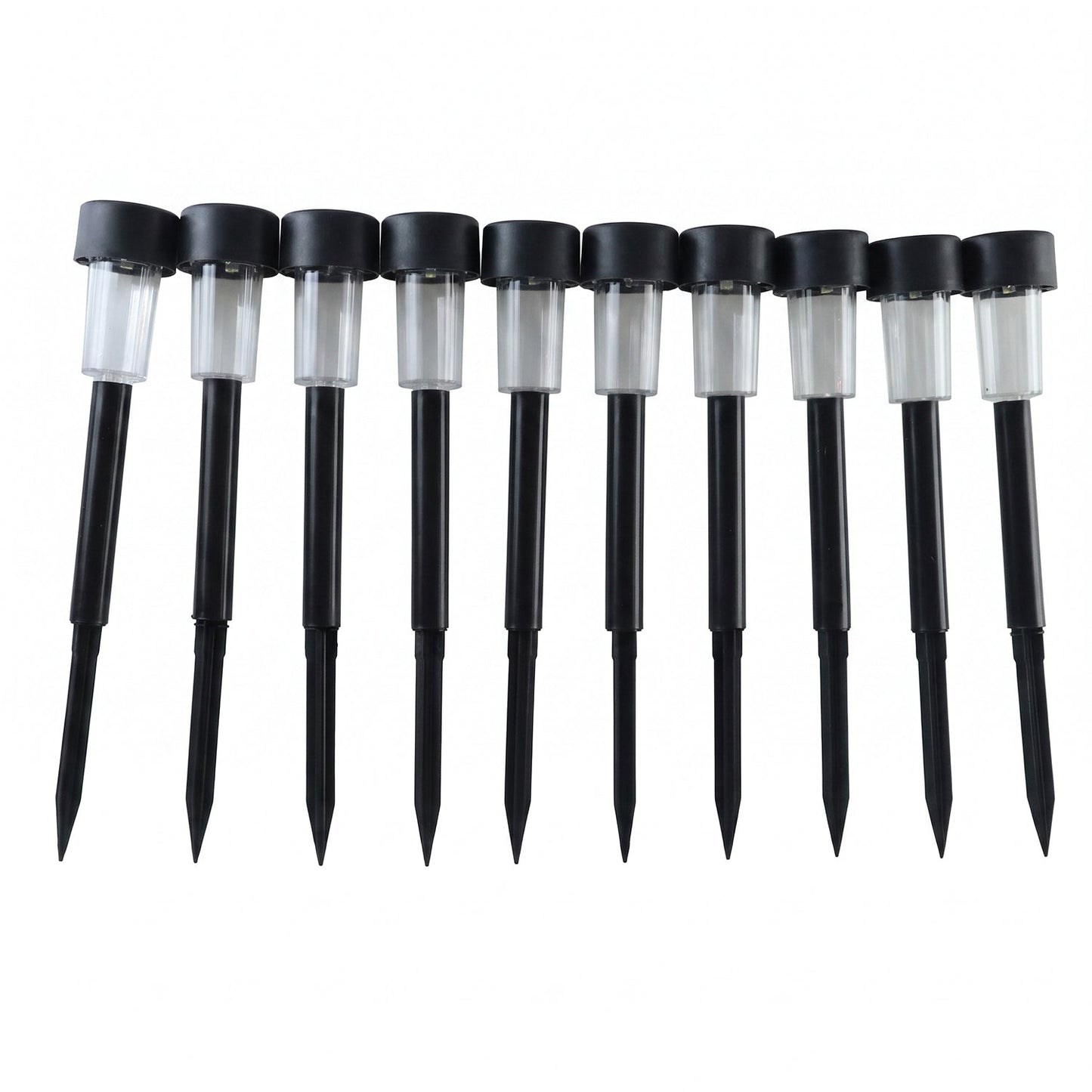 Solar Pathway Lights 10 Pc Set Outdoor Garden Stake Waterproof Led (10 Pc Set)