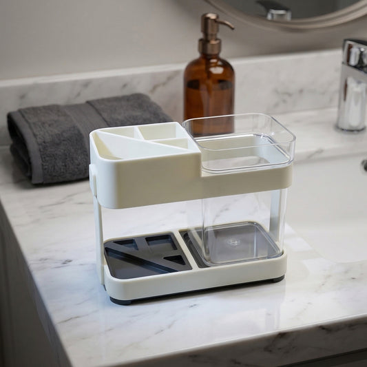 Multipurpose Toothbrush  Toothpaste Stand Holder (1 Set)