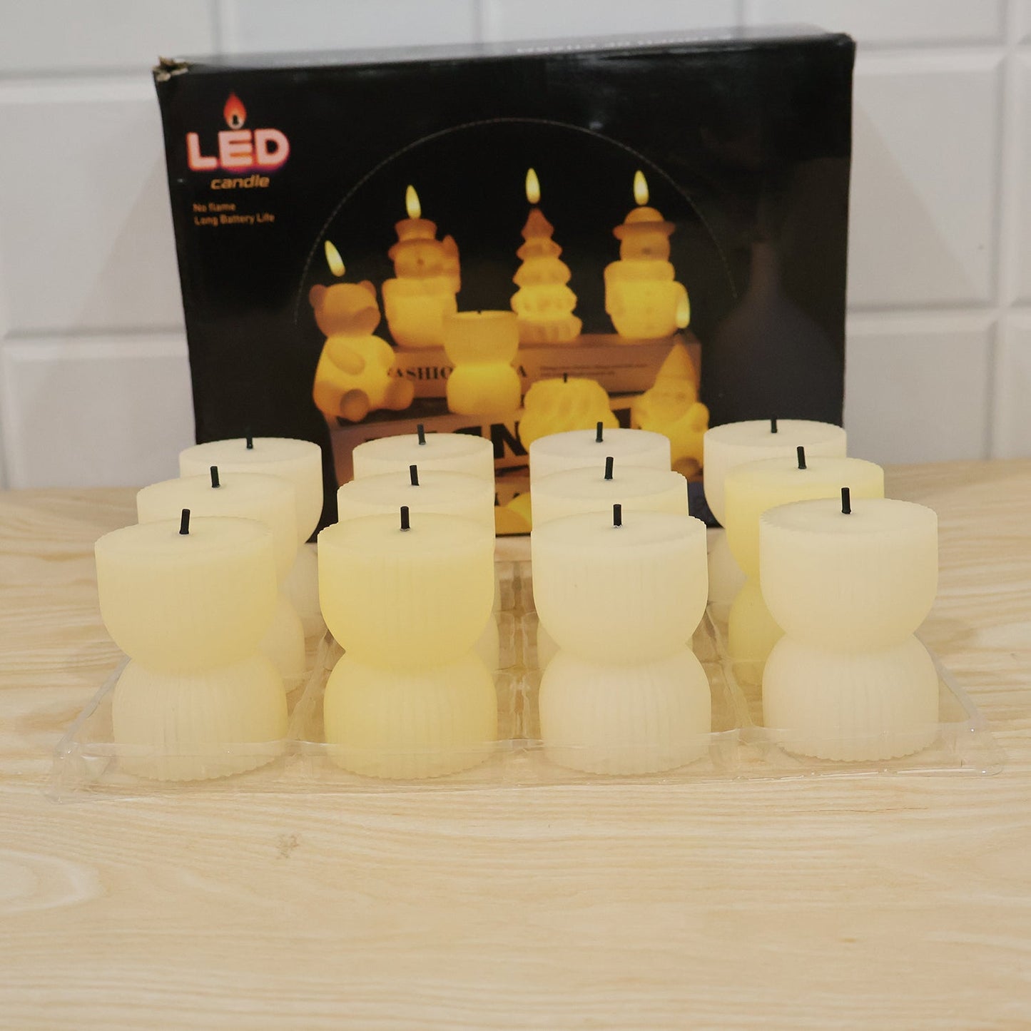 Flameless Led Tealight Candle Set For Home Decor And Festive Lighting (12 Pcs)