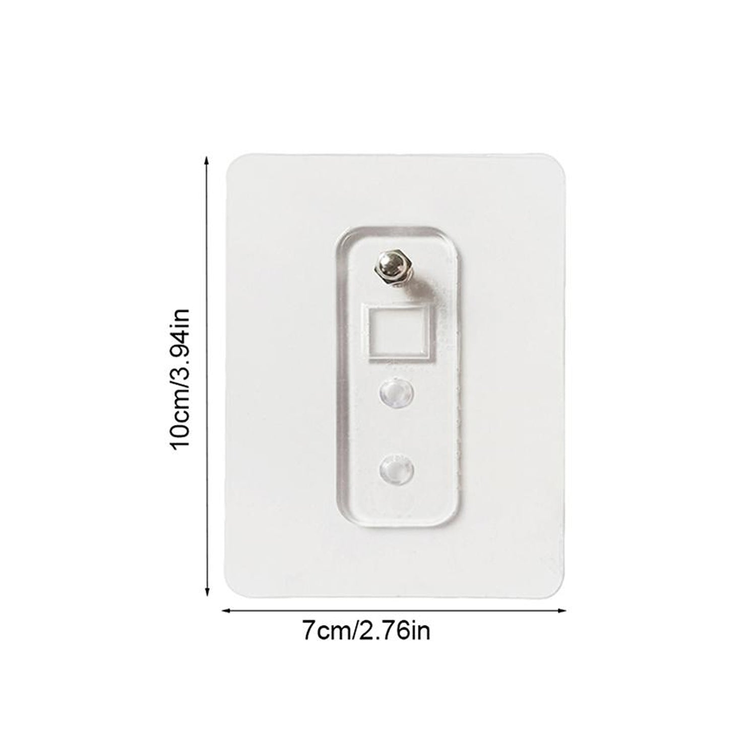 Wukusy adhesive plastic wall hook, self-stick hanger with strong hold, ideal for storage and organizing on smooth surfaces.