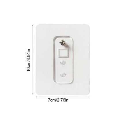 Wukusy adhesive plastic wall hook, self-stick hanger with strong hold, ideal for storage and organizing on smooth surfaces.