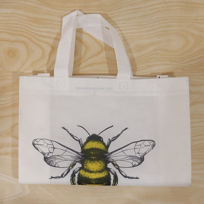 Multipurpose Carry Hand Bag With Bee Print (1 Pc)