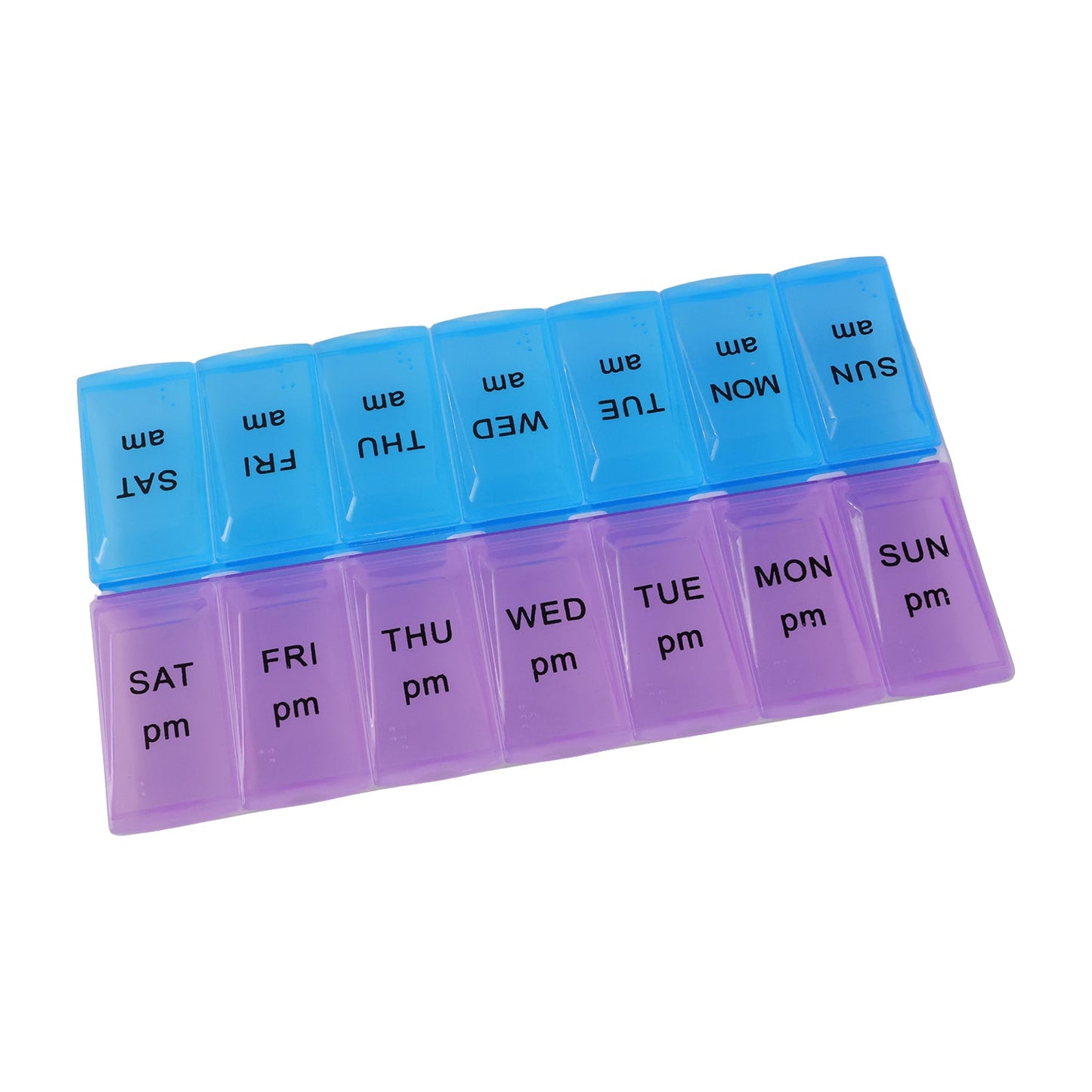 14 Grid Am Pm Weekly Pill Box Organizer For Morning And Evening Dose (1 Pc)