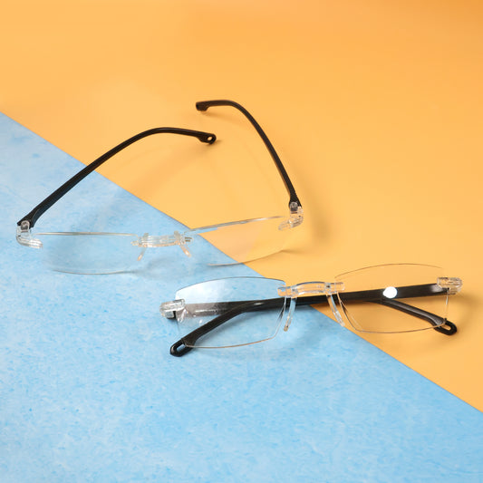 Pack Of 2 Rimless Reading Glasses  Lightweight Comfort Readers