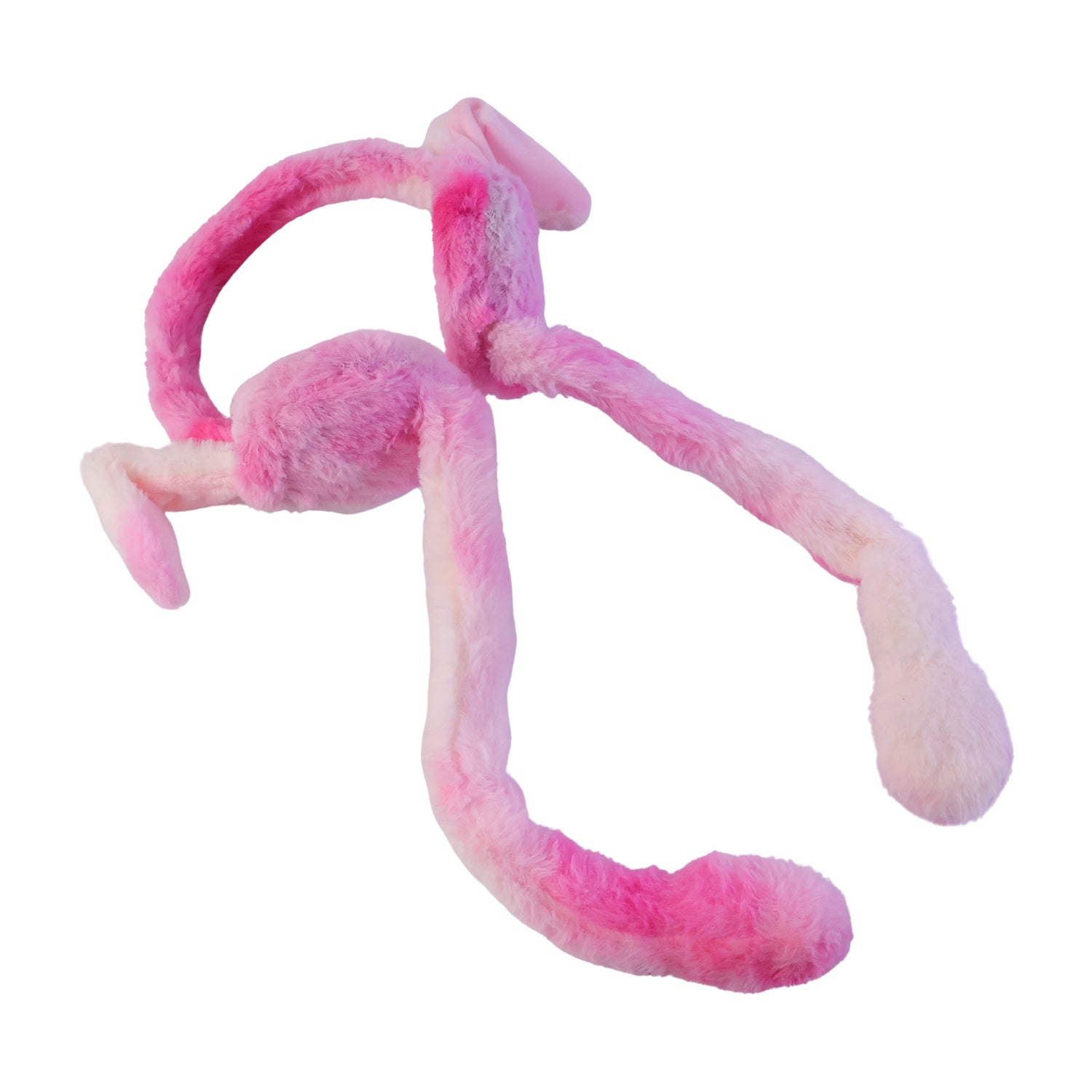 Led Light Soft Plush Winter Earmuffs With Cute Bunny Ears  Long Tails (1 Piece)