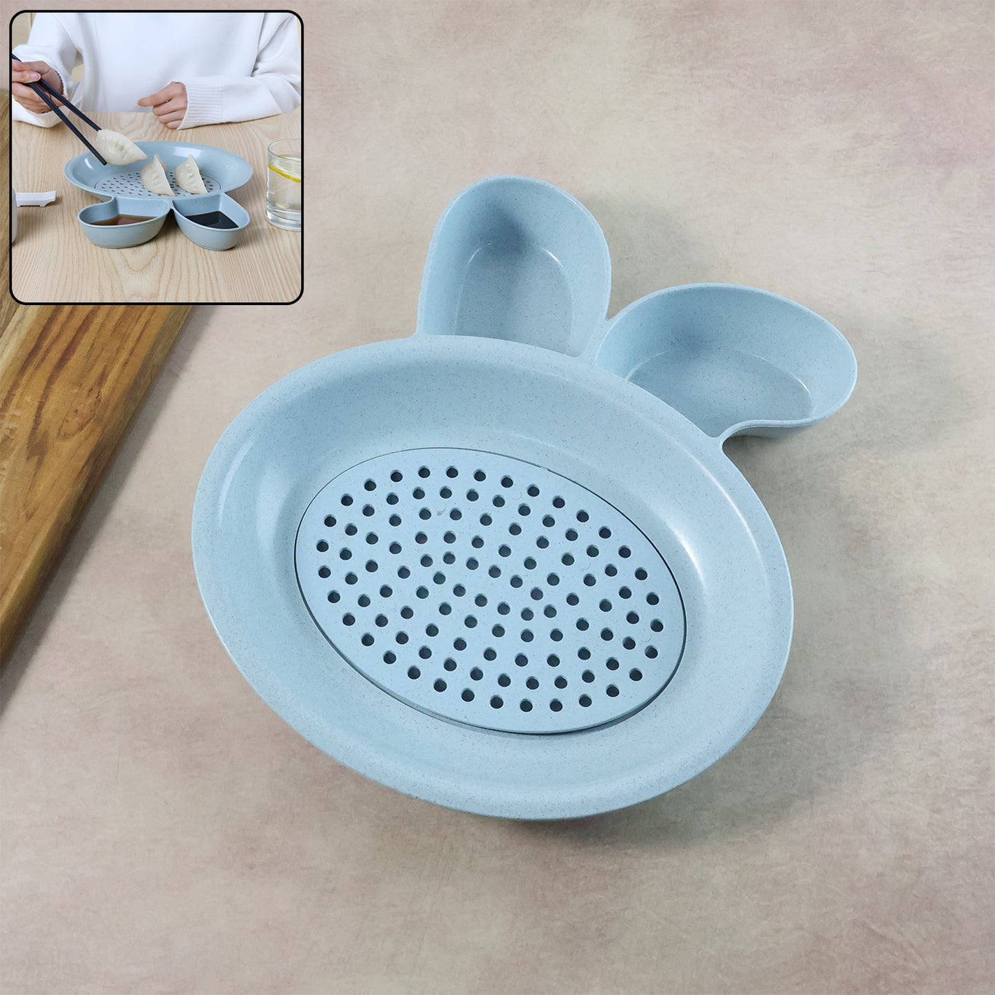 Multi-purpose Dumpling  Snack Serving Plate (1 Pc)