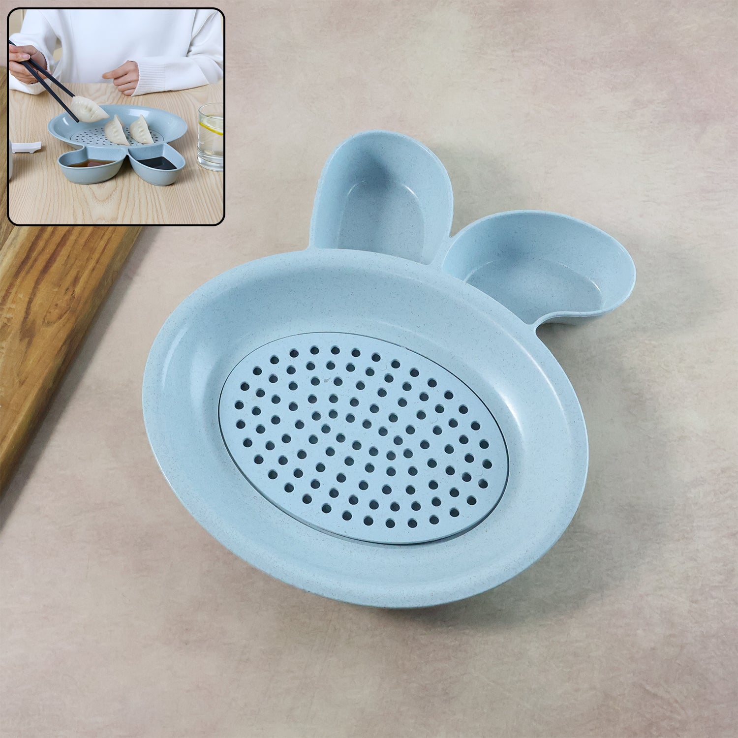 Multi-purpose Dumpling  Snack Serving Plate (1 Pc)