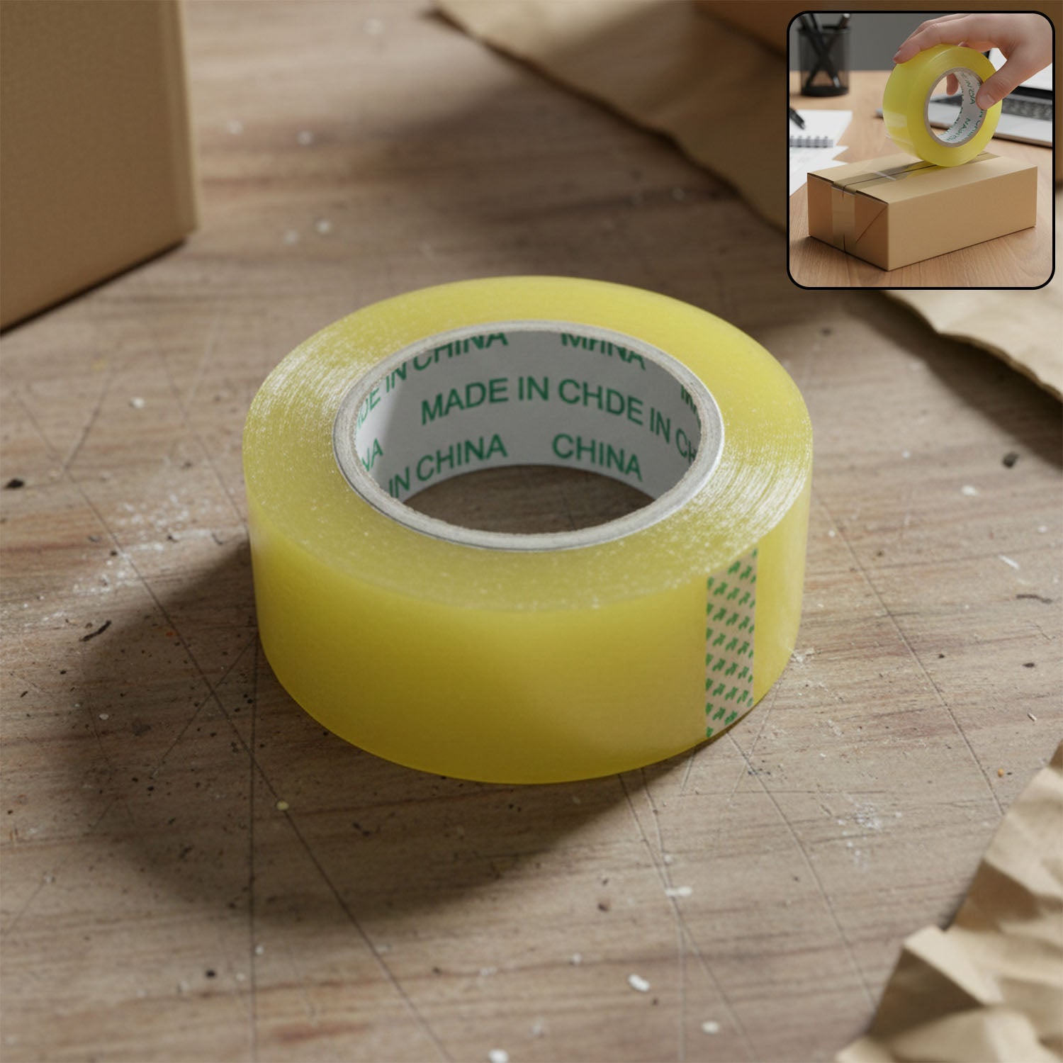 Transparent Packaging Adhesive Tape Roll 125 X 45 Mm