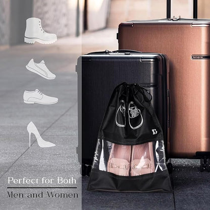 Drpshippr shoes bag cover pack of four, protective fabric covers for storing and transporting shoes.