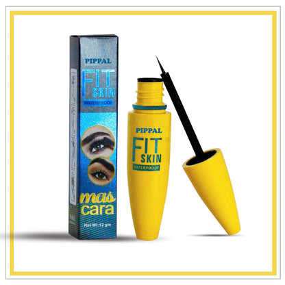 Pippal Fit Skin Mascara Ultra Volume Volumizing Mascara for Bold And Dramatic Lashes Long Lasting Waterproof 12Gm (Pack of 1)