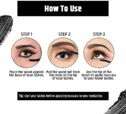 Pippal Fit Skin Mascara Ultra Volume Volumizing Mascara for Bold And Dramatic Lashes Long Lasting Waterproof 12Gm (Pack of 1)
