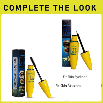 Pippal Fit Skin Mascara with Eyeliner Ultra Volume Volumizing Mascara for Bold And Dramatic Lashes Long Lasting Waterproof 12Gm (Pack of 1)