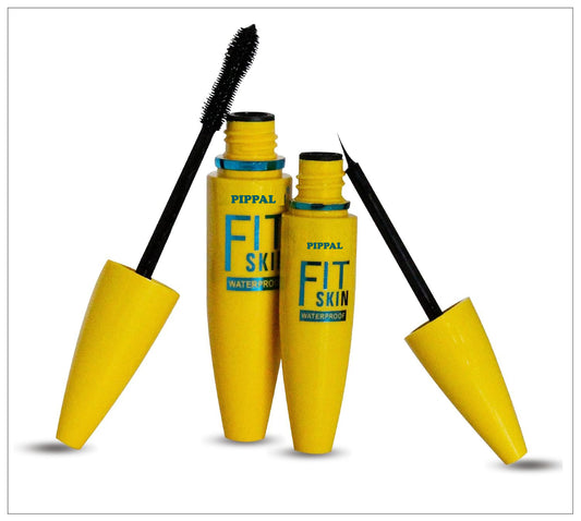 Pippal Fit Skin Mascara with Eyeliner Ultra Volume Volumizing Mascara for Bold And Dramatic Lashes Long Lasting Waterproof 12Gm (Pack of 1)