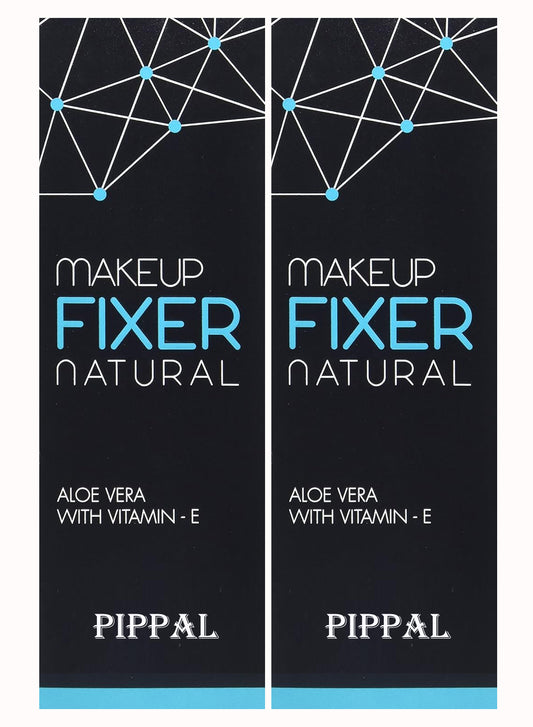 Pippal Long Lasting Natural Makeup Fixer Spray Primer - 80ml (Transparent) Pack of 2