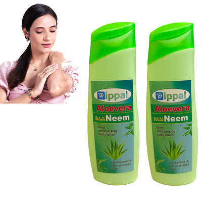 Pippal Neem Aloevera Skin Hydratingg Body Lotion (100 ml) Pack of 2 (200 ml)