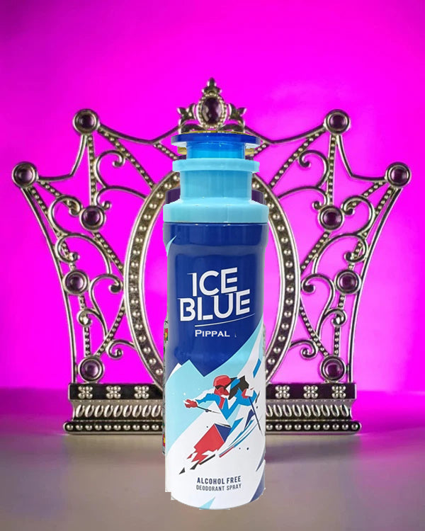 Ice Blue Alcohool Free DeoDorant Spray 200ml and Ice Blue Concentrated Attar(Pack of 3)