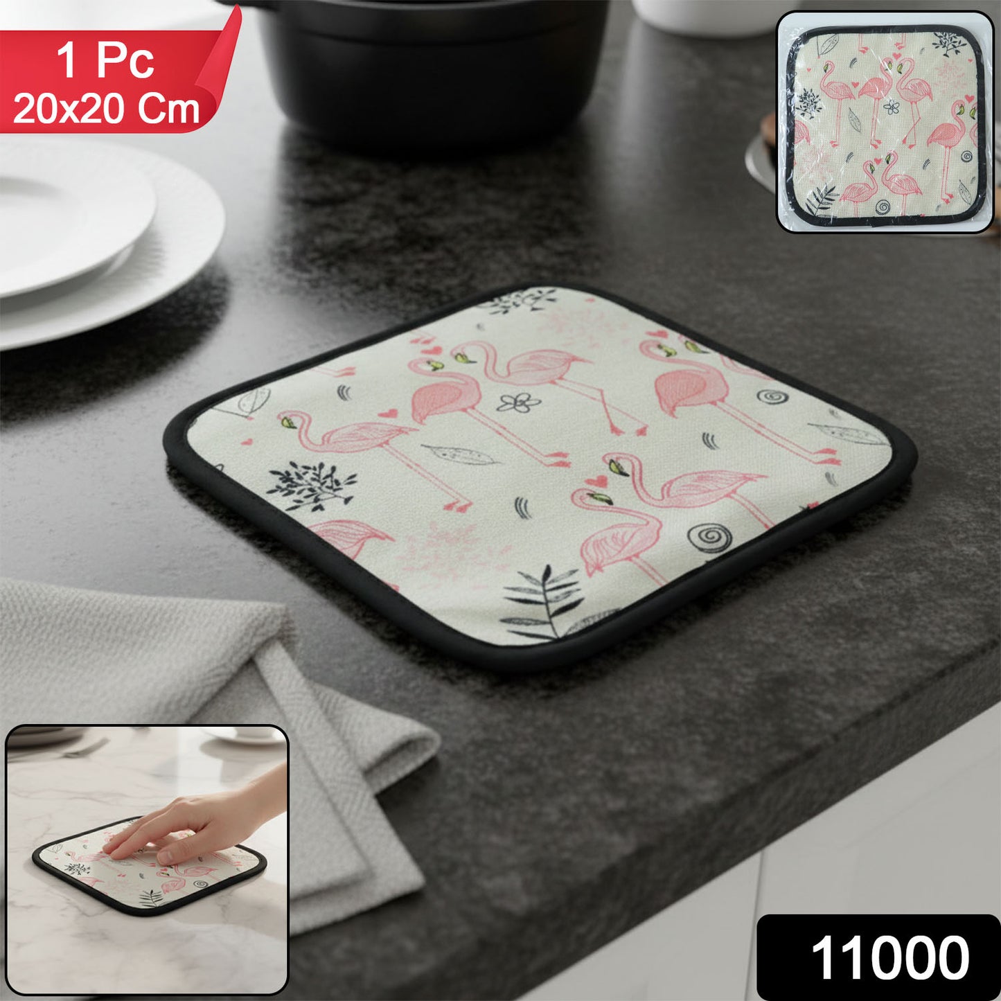Printed Kitchen Pot Holder Heat Resistant Mat (2020 Cm)