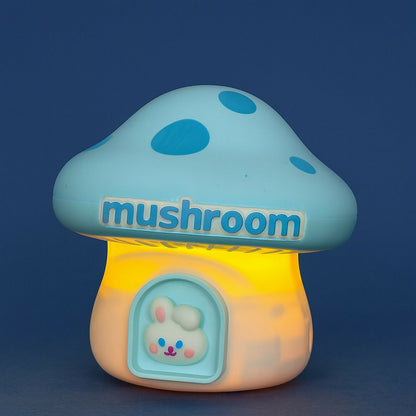 Mushroom LED Desk Lamp with Pencil Sharpener & USB Charging (Color may vary)