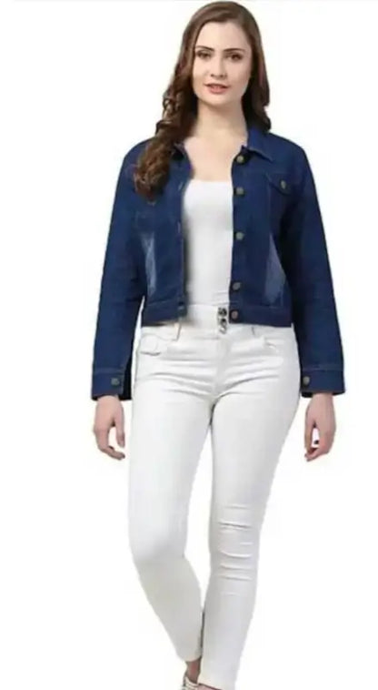 Trendy Elegant Women Jackets & Waistcoat – Stylish Denim Outerwear