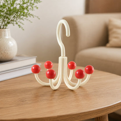 360 Degree Rotating Multi Arm Hanger Hook For Wardrobe Storage And Bags (1 Pc)