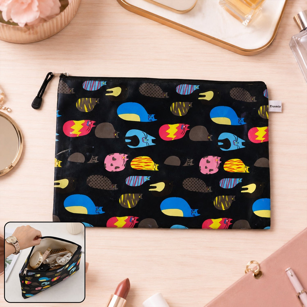 Zip Pouch  Versatile Waterproof Storage Organizer For Travel