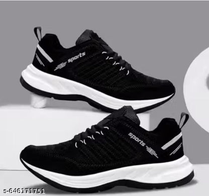 BLACK SPORTS SHOES FOR MEN