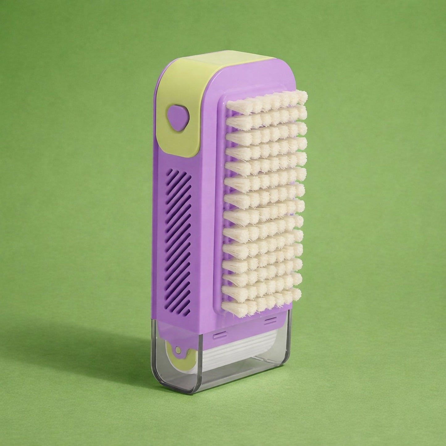 Liquid Dispensing Cleaning Brush with Built-In Soap Dispenser for Home Use (Color may vary)