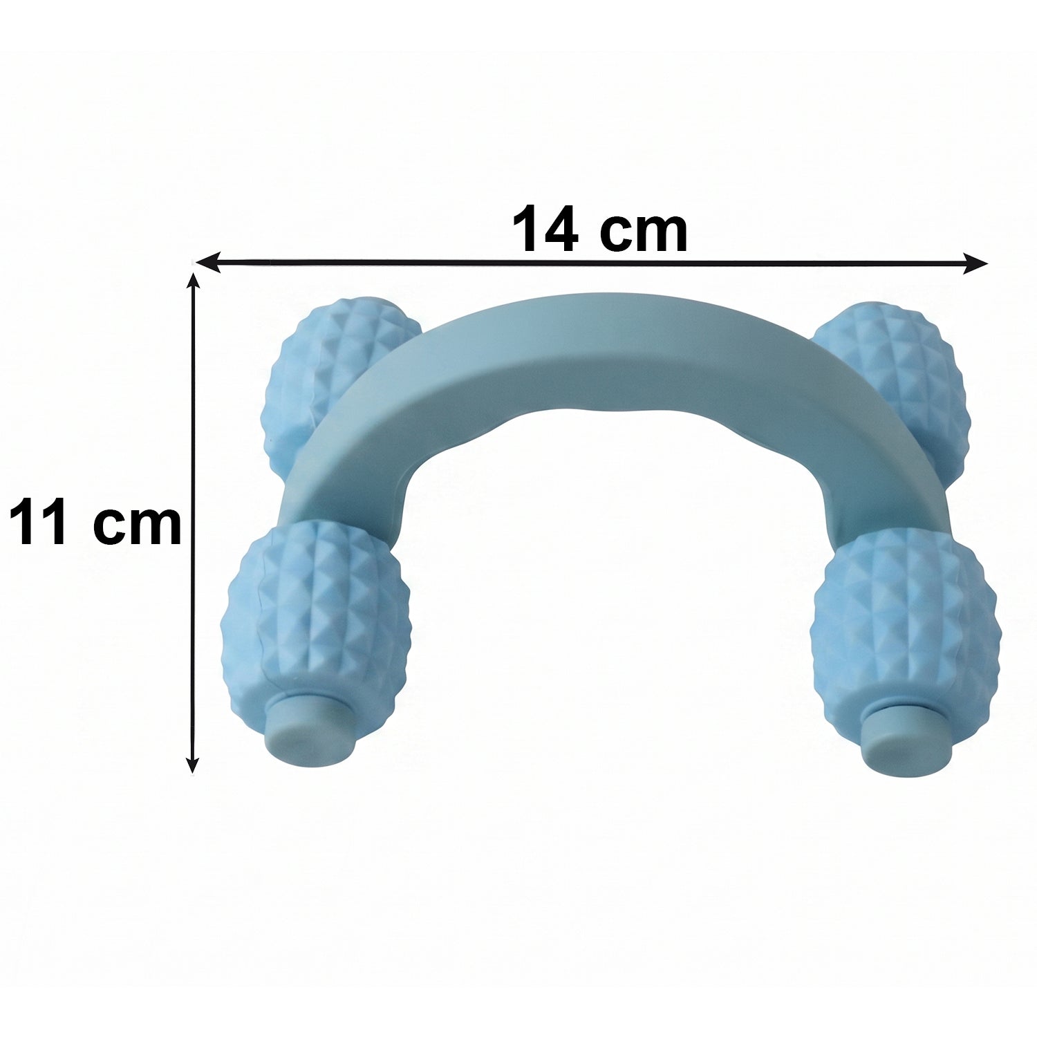 Handheld 4 Roller Body Massager For Muscle Relaxation Arms Legs And Back (1 Pc)