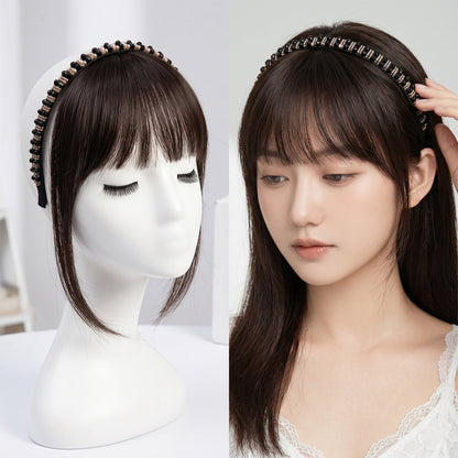 Clip In Hair Bangs  Natural Look Synthetic Hair Extensions For Women
