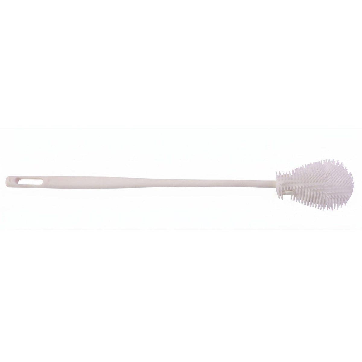 Wukusy silicone cleaning brush for cups and bottles with flexible bristles, ideal for kitchen cleaning, shown in close-up image.