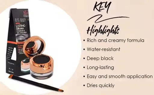 Beauty Waterproof Eyebrow & Gel Eyeliner – 2-in-1 Set