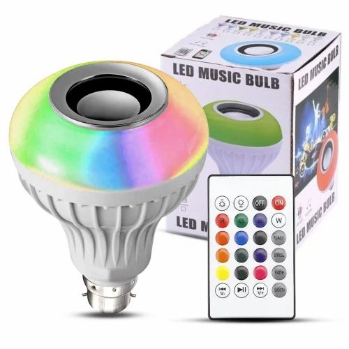 Charkee Wireless LED Music Smart Bulb with Bluetooth Speaker DJ Lights Remote
