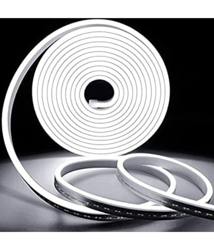 Charkee White LED Neon Light Rope, Waterproof Outdoor Flexible Light with Connector Pack of 1
