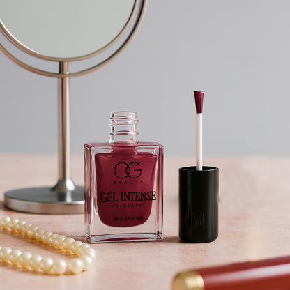 Og Beauty Burgundy Plum Gel Intense Nail Polish (1 Pc  10 Ml)