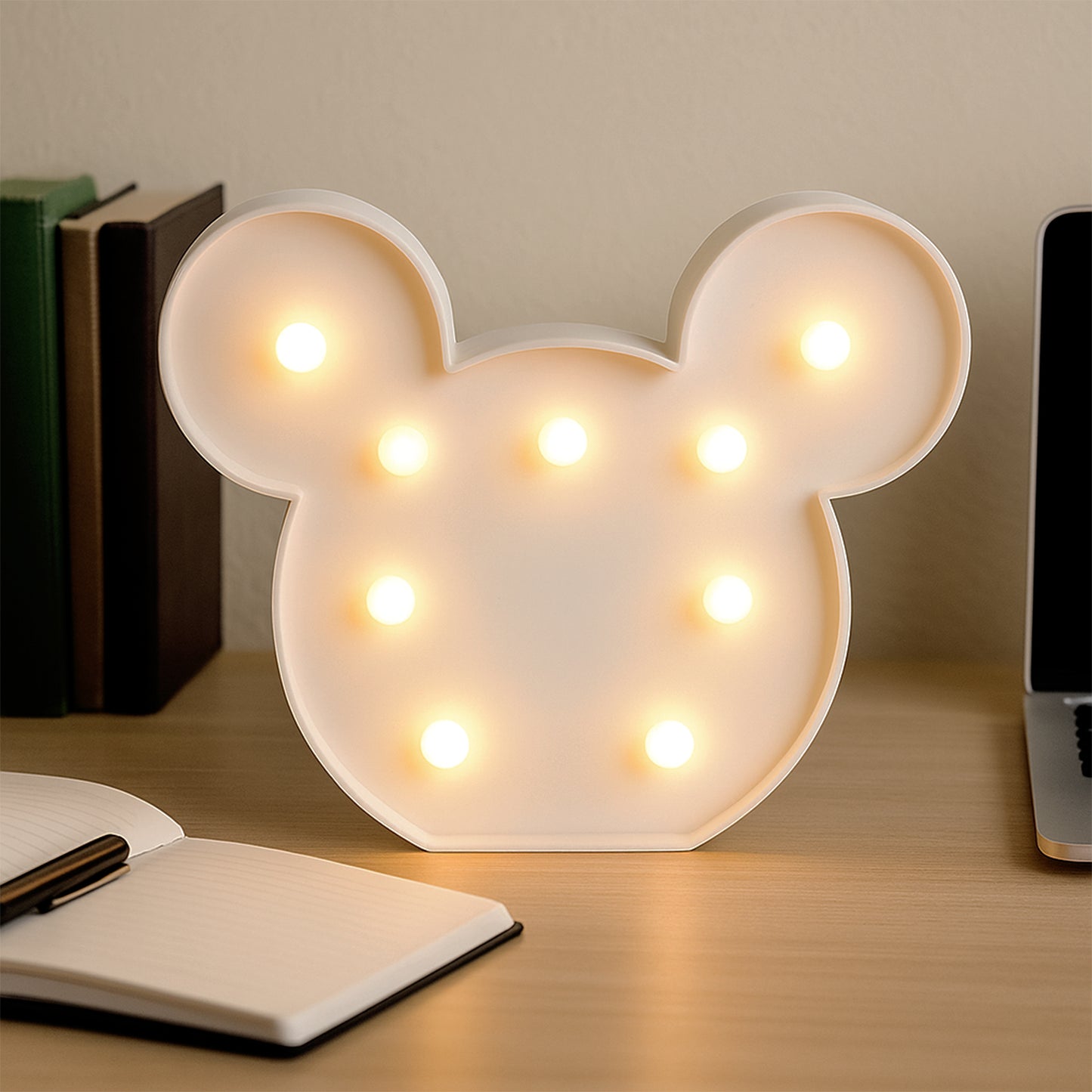 Mickey Shaped Led Decorative Night Light (1 Pc)