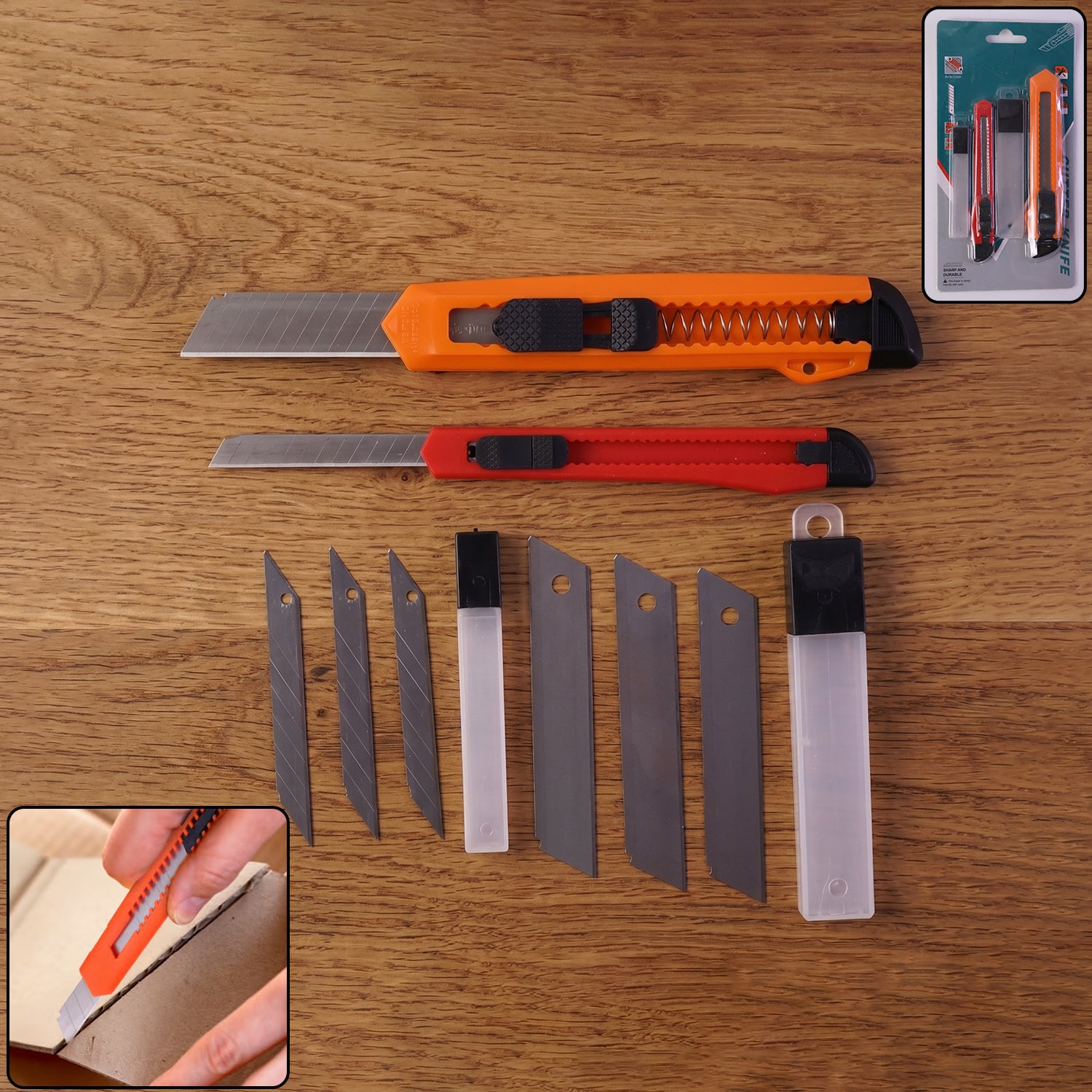Utility Knife Set  Durable Blades For Precise Cutting