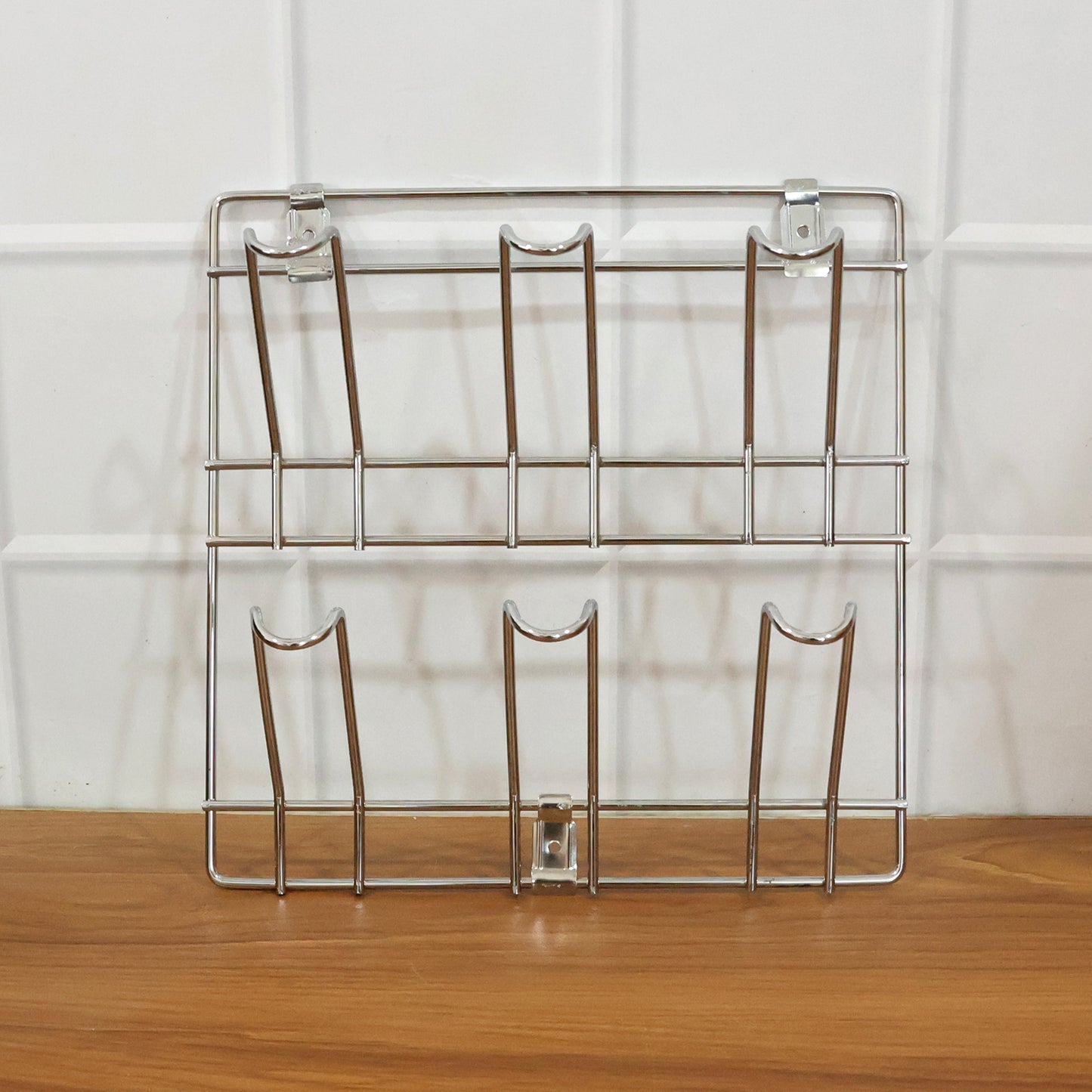 Wall-mounted Stainless-steel Cup  Mug Holder Rack (25 X 25 Cm 1 Pc)